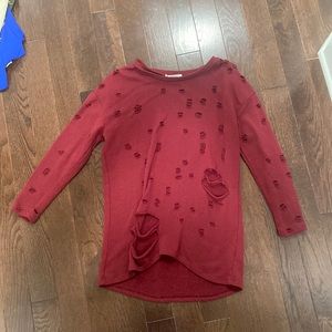 ActiveUSA Red Long Sleeve Shirt